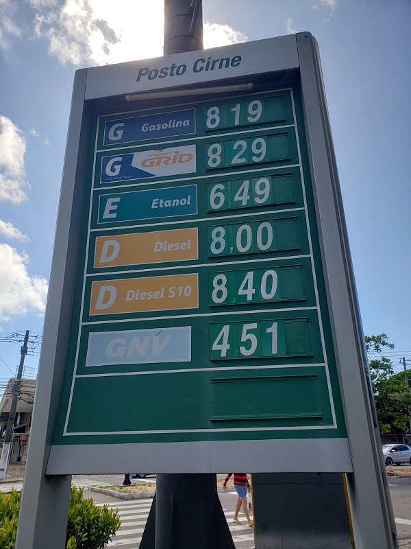 Gasolina é vendida a R$ 8,19 em Natal - RN News